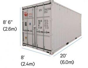 Contenedor maritimo 20 pies